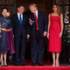 First lady Melania Trump (right) and President Donald Trump (second from right) pose with Chinese President Xi Jinping and his wife Peng Liyuan at Trump’s Mar-a-Lago estate in West Palm Beach, Fla., on April 6, 2017. (Jim Watson/AFP/Getty Images)